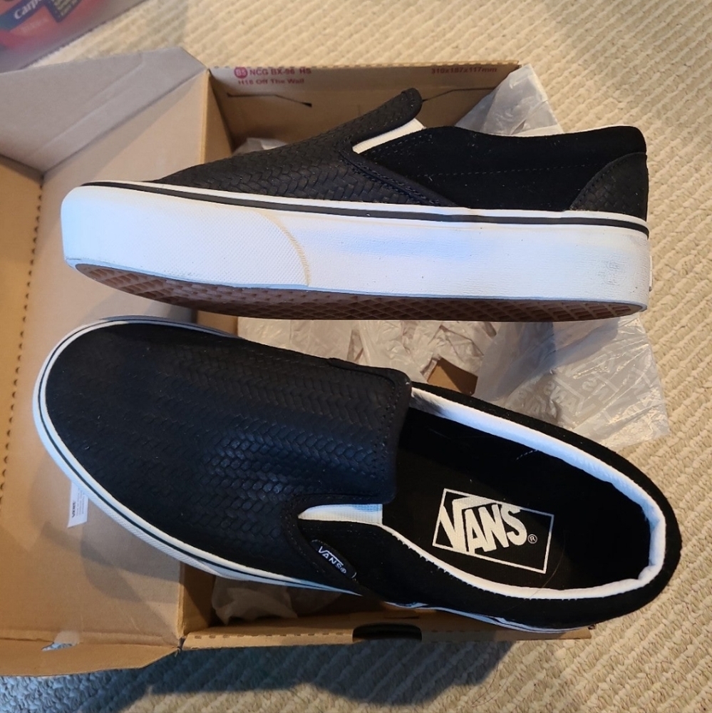 SOLD!!!    Vans Classic Slip on Platforms